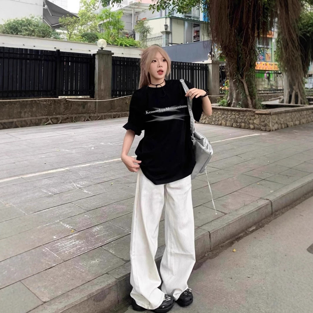 シンプルストリート ロゴデザインTシャツ