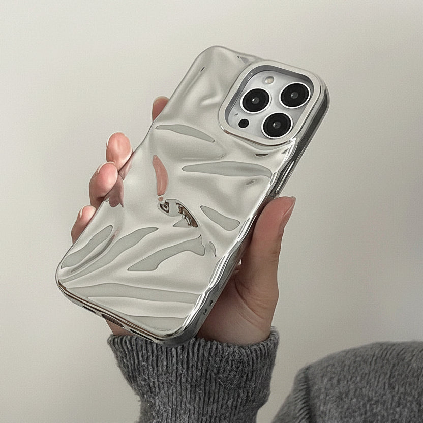 ミラーウェーブメタルiPhoneケース