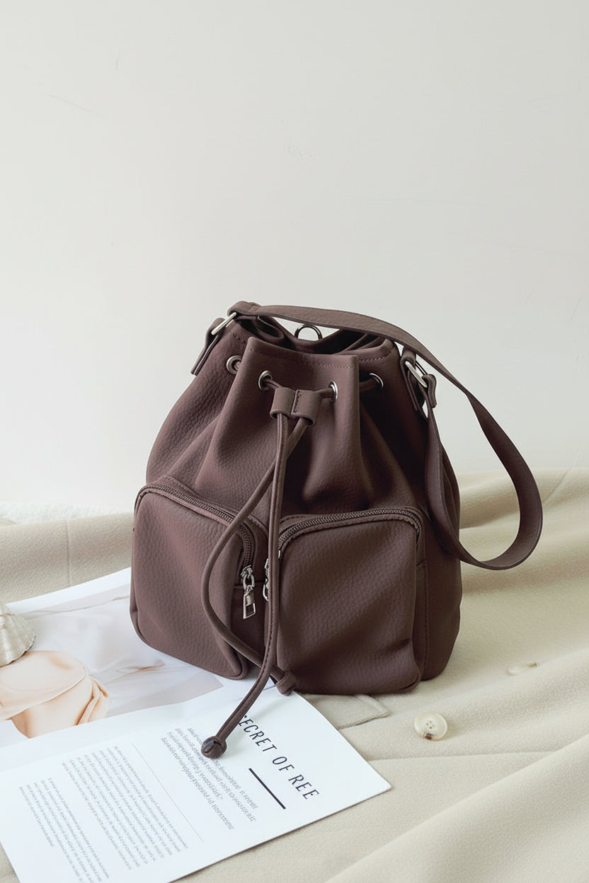 ダブルポケットバケットバッグ