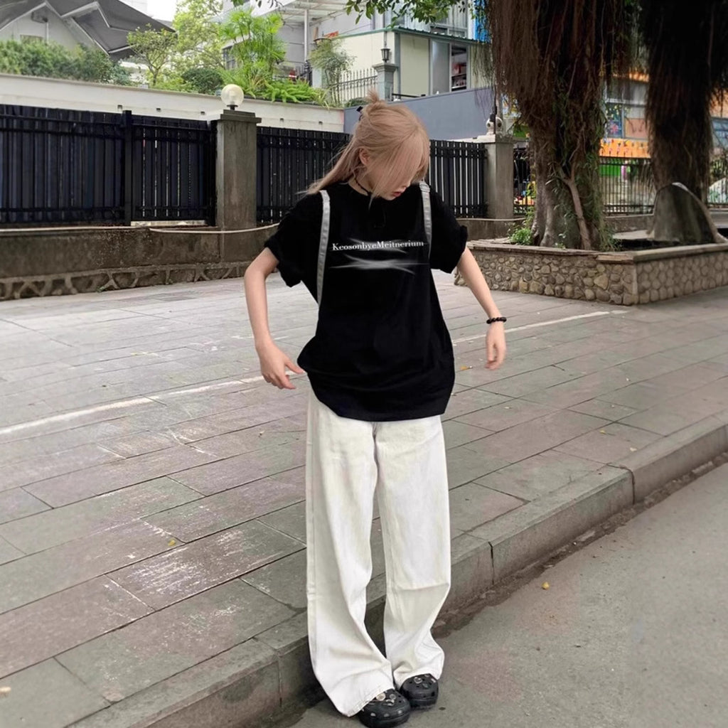 シンプルストリート ロゴデザインTシャツ