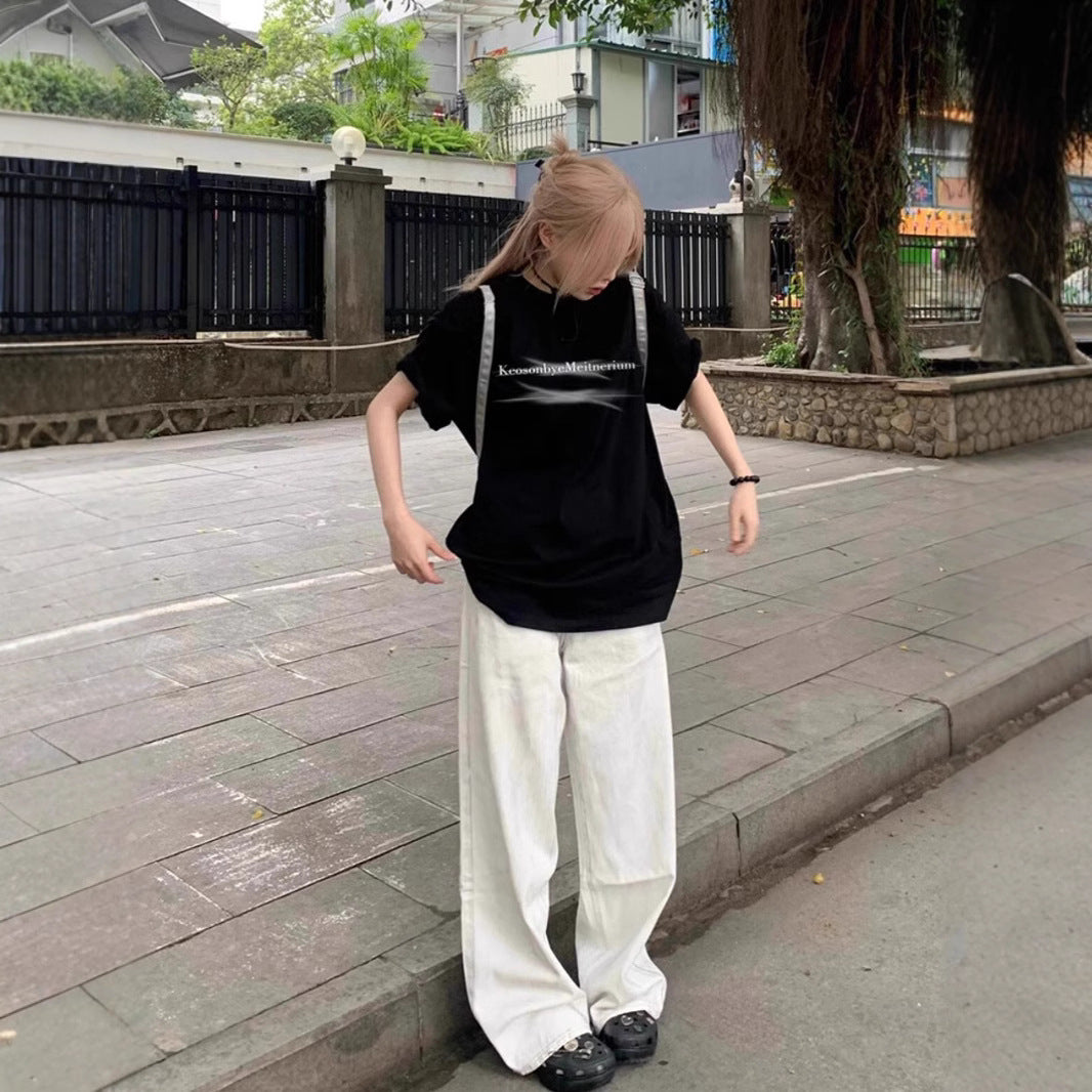 シンプルストリート ロゴデザインTシャツ