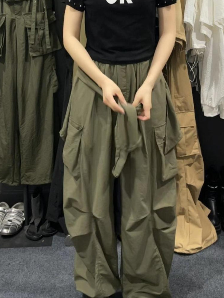 ウエストリボンカーゴパンツ