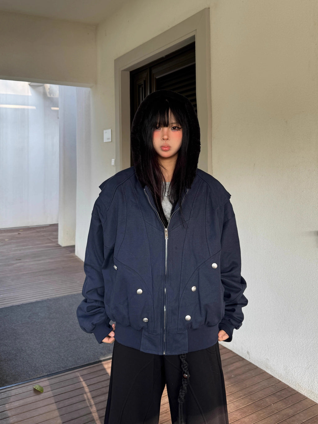 ファーカラージャケット