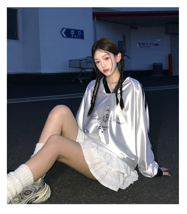 サイドラインロングスリーブフットボールTシャツ KOR31 – 100StarS サイドラインロングスリーブフットボールTシャツ KOR31 – 100StarS