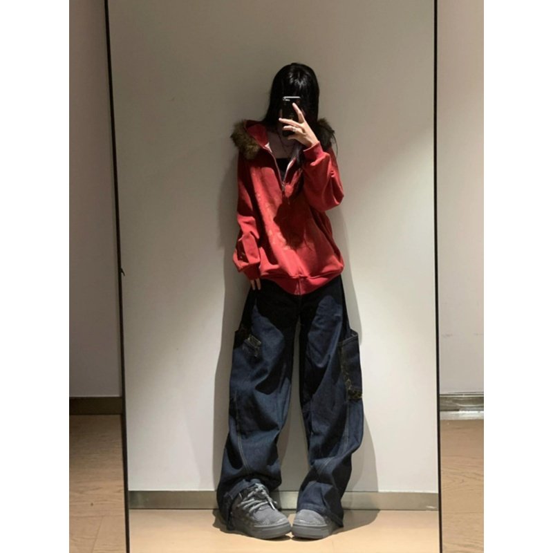 レオパードポケットカーゴデニム