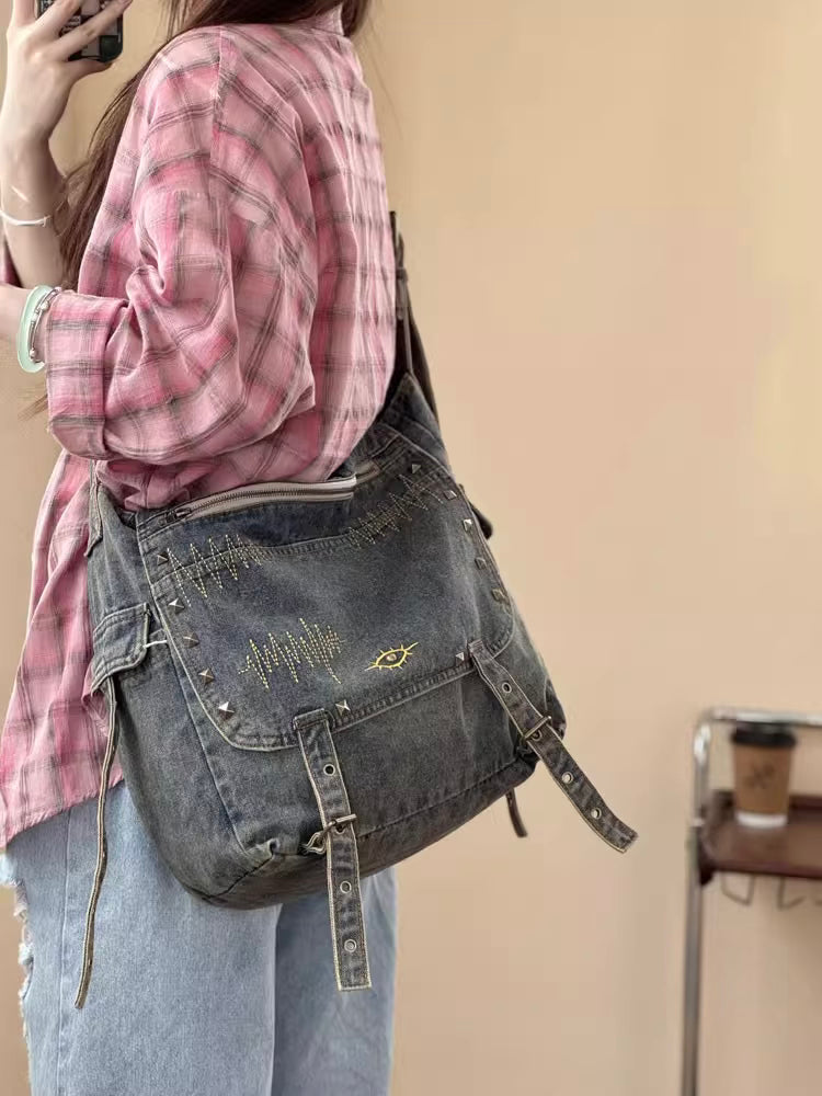 ヴィンテージデニムショルダーバッグ