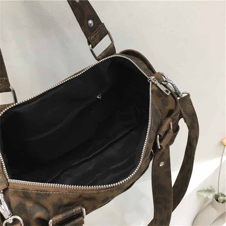 レオパードミニボストンバッグ