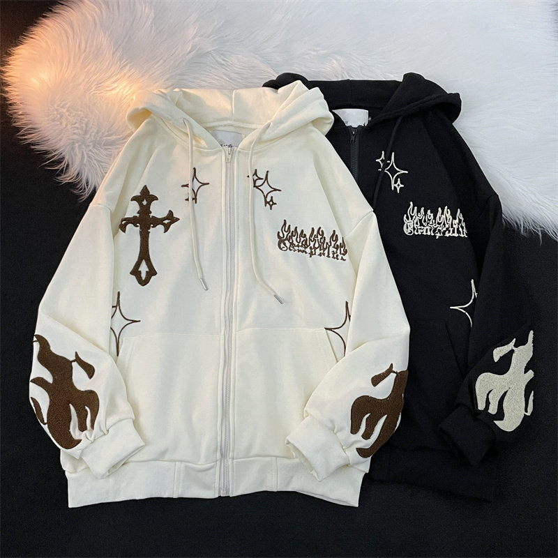 クロスフレイムジップパーカー