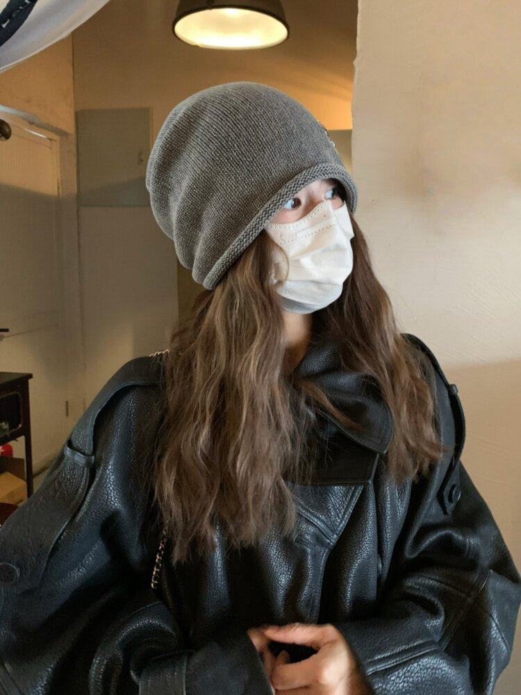 クロスエンブレム ルーズニットビーニー