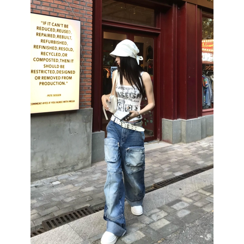 グランジロゴタイトキャミトップス