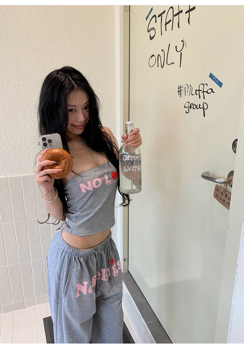 ロゴベアチューブトップセットアップ