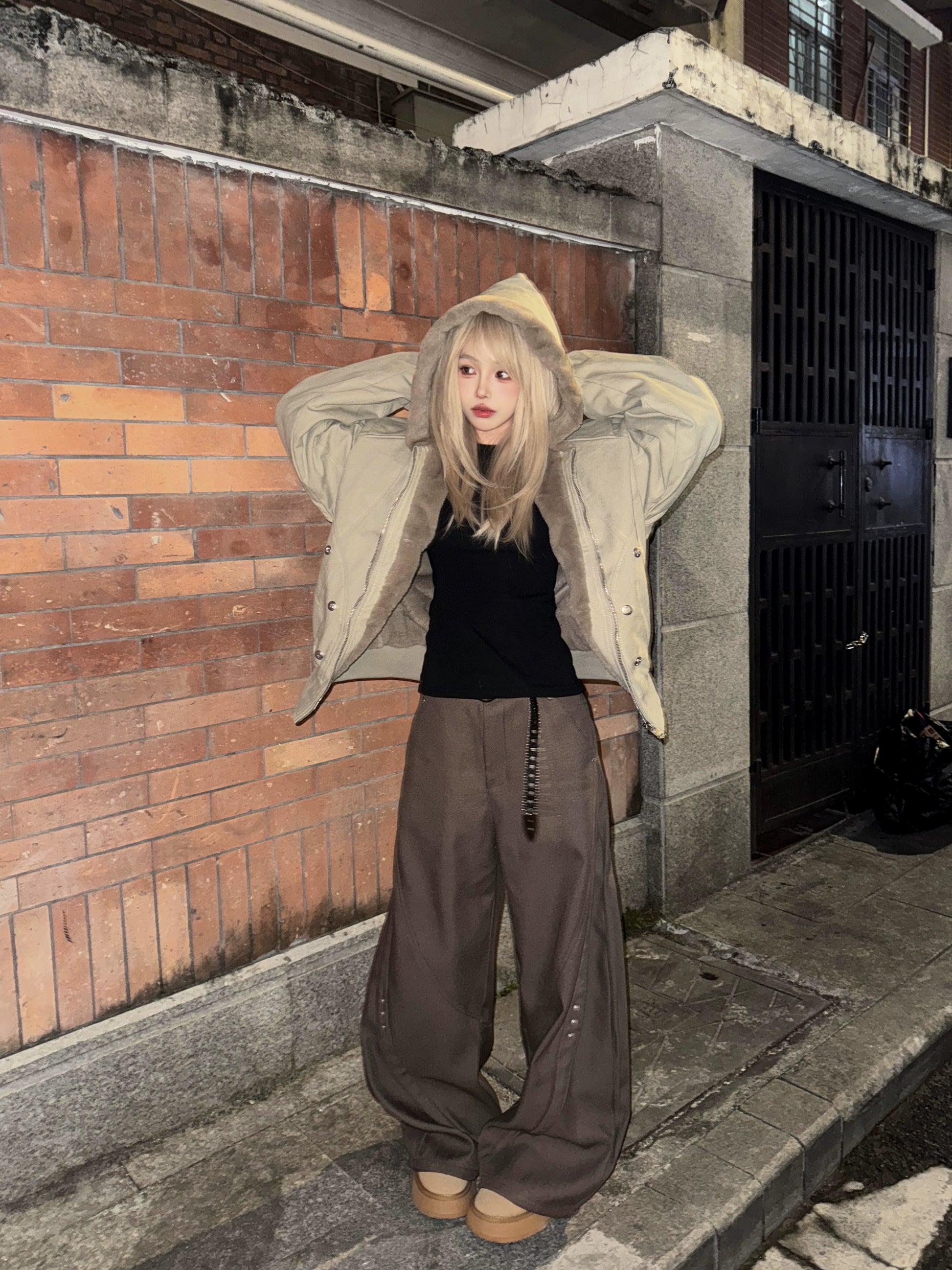 ファーカラージャケット