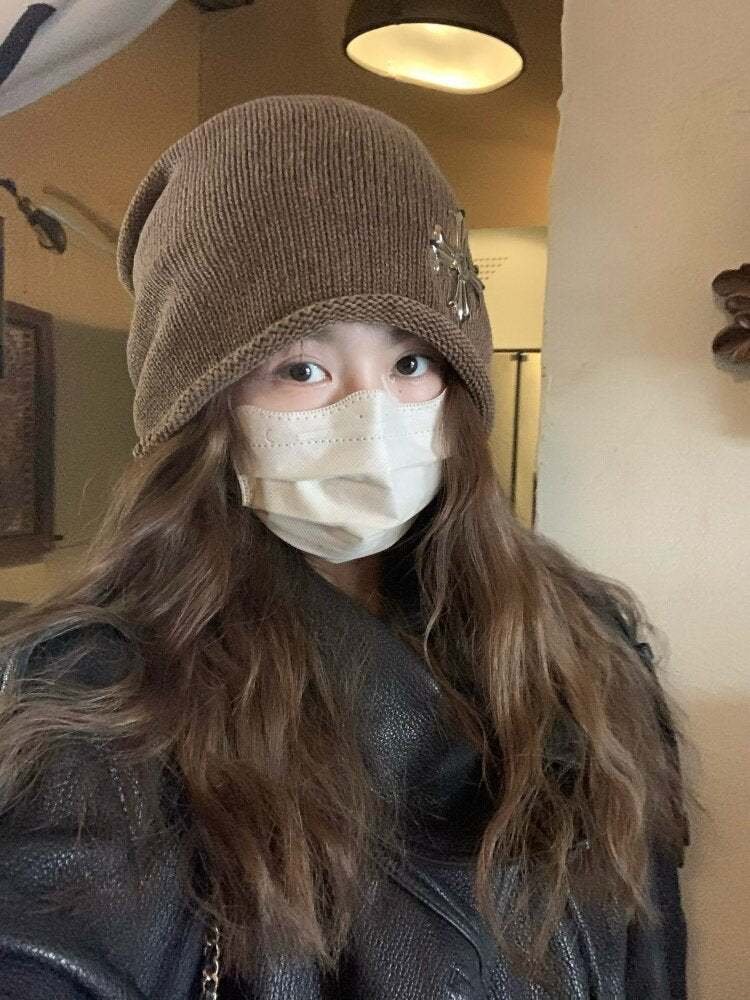 クロスエンブレム ルーズニットビーニー