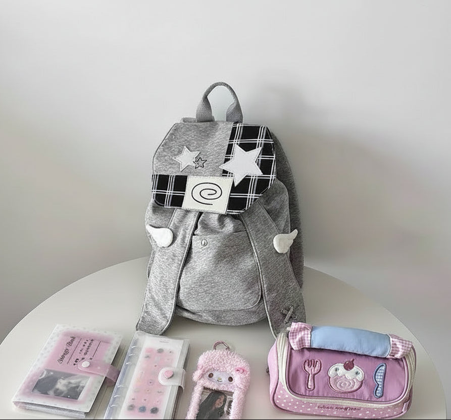 スターラインチェック Y2Kバッグ