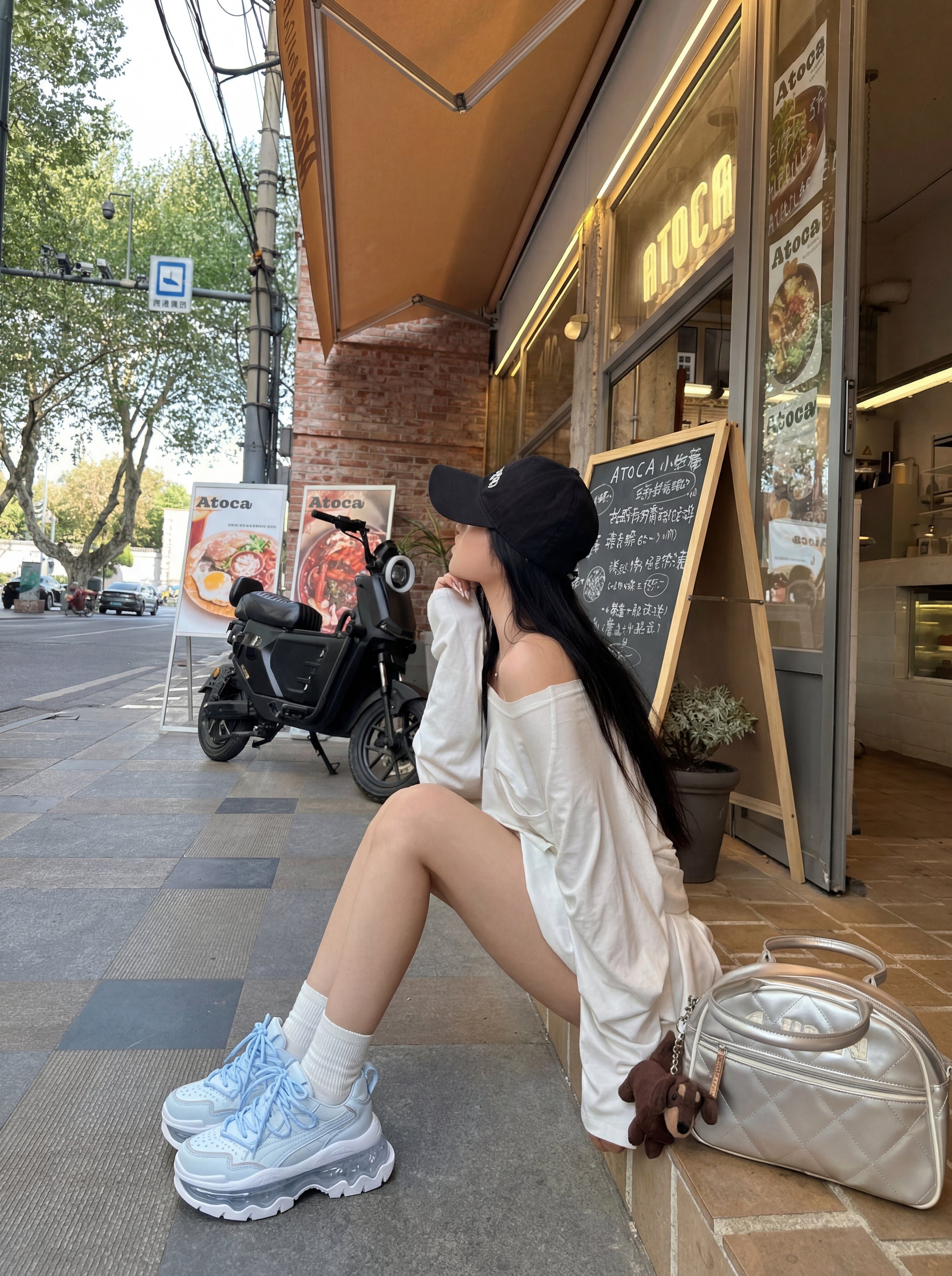 パステルクリアジュエリースニーカー